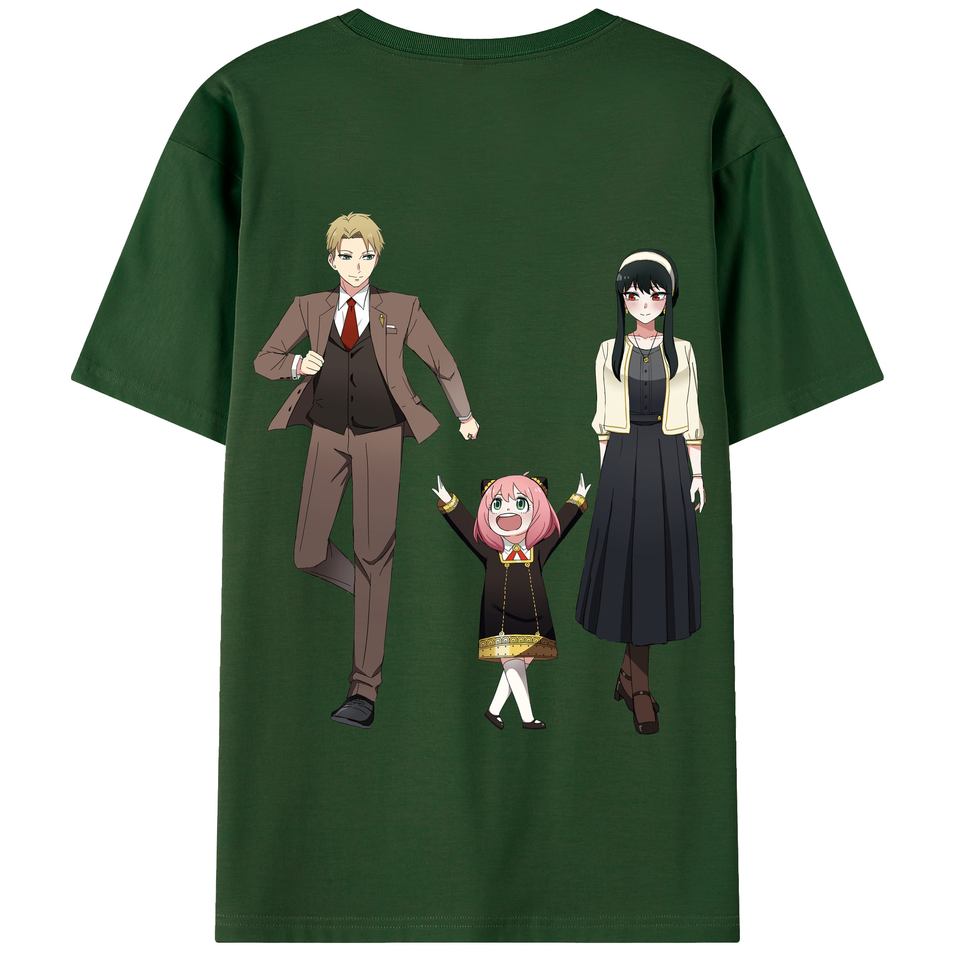 （画像用） SPY×FAMILY间谍家家酒 綿100％半袖Tシャツ（背面プリント）